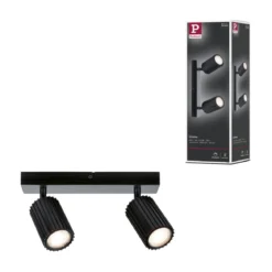 Paulmann 94920 Spotlight Lirena 2-flammig Schwarz GU10 max.10W