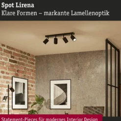 Paulmann 94922 Spotlight Lirena 4-flammig Schwarz GU10 max.10W