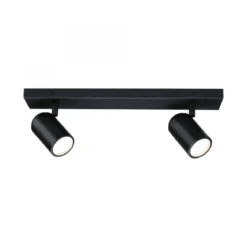 Paulmann 66775 Spotlight Zyli GU10 2-flammig Schwarz matt IP44