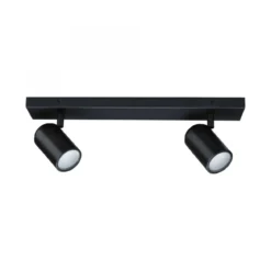 Paulmann 66775 Spotlight Zyli GU10 2-flammig Schwarz matt IP44