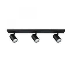 Paulmann 66777 Spotlight Zyli GU10 3-flammig Balken Schwarz matt IP44