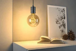 Paulmann 29237 Standard 230V LED Globe 125mm E27 250lm 1800K Gold dimmbar