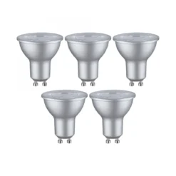 Paulmann 29235 Standard 230V LED Reflektor GU10 5er-Set 460lm 2700K Alu