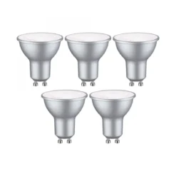 Paulmann 29236 Standard 230V LED Reflektor GU10 5er-Set 460lm 4000K Alu