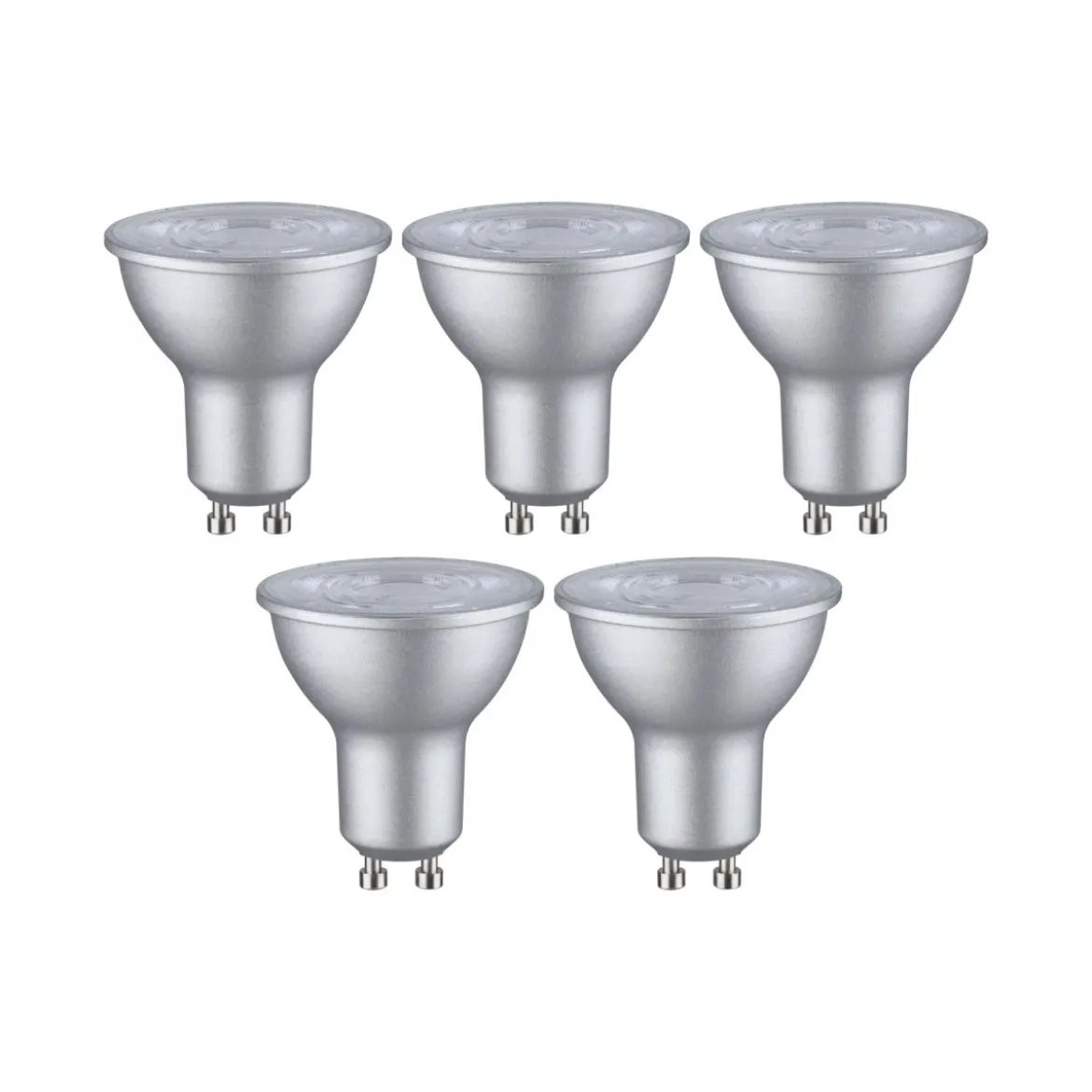 Paulmann 29236 Standard 230V LED Reflektor GU10 5er-Set 460lm 4000K Alu