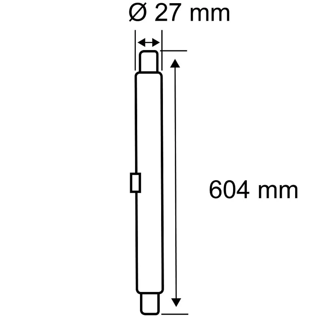 Paulmann 29174 Standard 230V LED Röhre G13 T8 HF 604mm 1250lm 6500K Opal