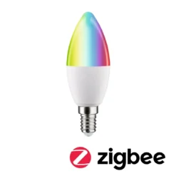 Paulmann 29146 Standard 230V Smart Home Zigbee LED Kerze E14 470lm RGBW matt