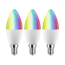 Paulmann 29152 Standard 230V Smart Home Zigbee LED Kerze 3er-Pack E14 470lm RGBW