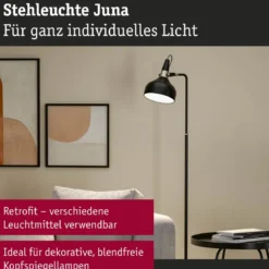 Paulmann 78480 Stehleuchte Neordic Juna Champagner Schwarz E14