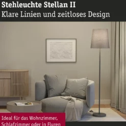 Paulmann 80105 Stehleuchte Stellan II 161cm Grau E27