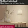 Paulmann 80102 Tischleuchte Stellan II 40cm Creme E27