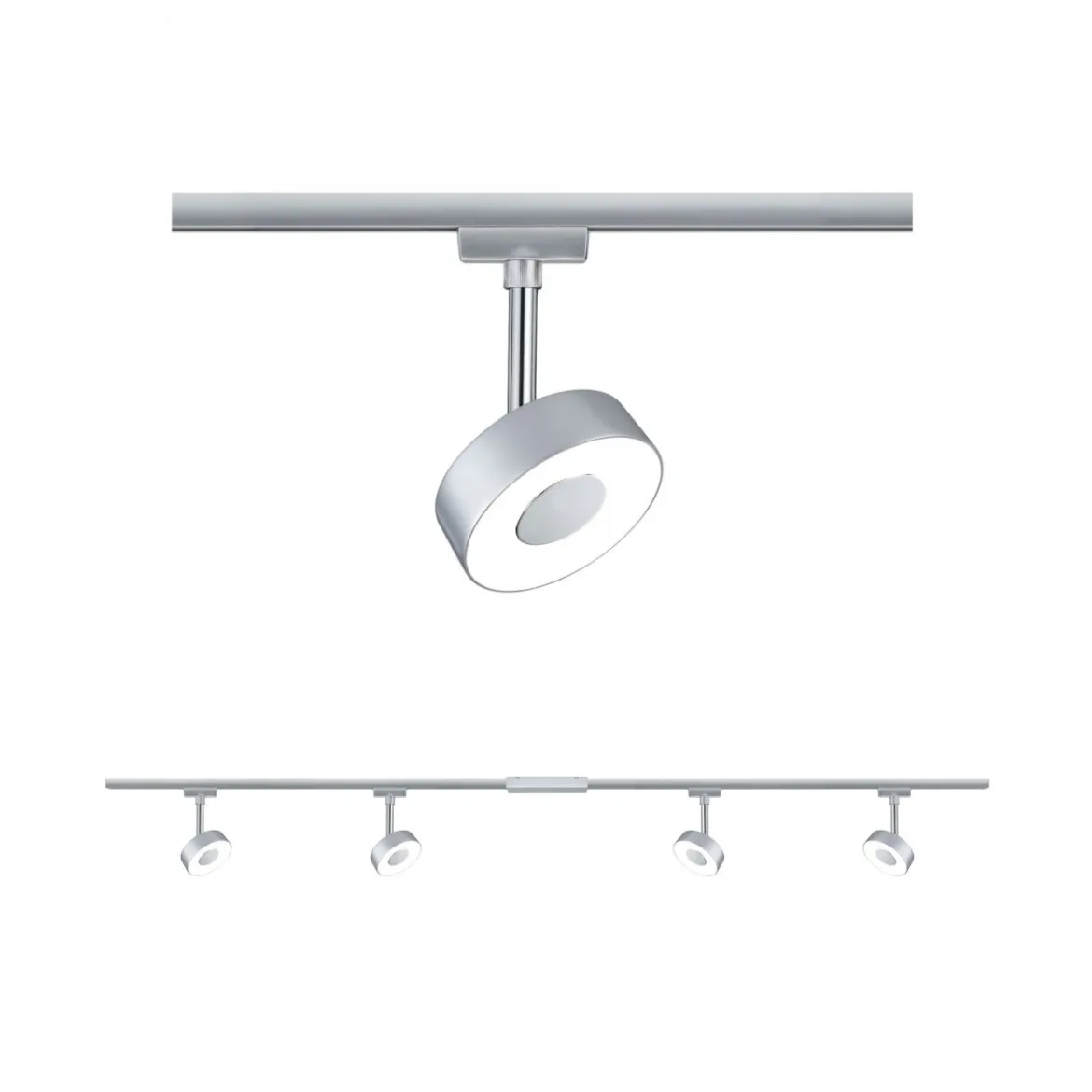 Paulmann 96895 URail Basisset Circle 2700K 230V Chrom matt