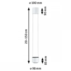Paulmann 94904 URail LED Pendel Aldan 4000K dimmbar 230V Signalweiß RAL 9003