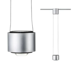 Paulmann 96811 URail LED Pendel Aldan 1-flammig chrom matt dimmbar 4000K