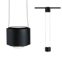 Paulmann 96813  URail LED Pendel Aldan 1-flammig schwarz dimmbar 4000K