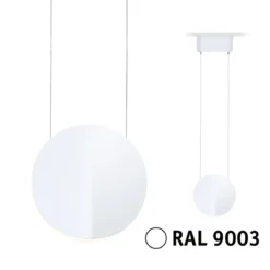 Paulmann 94963 URail LED Pendel Alejandro 3000K 3-Step-Dim 230V Signalweiß RAL 9003