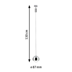 Paulmann 96804 URail LED Pendel Capsule II chrom matt chrom 4000K dimmbar