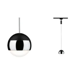 Paulmann 96808 URail LED Pendel Capsule II schwarz chrom 2700K dimmbar
