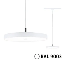 Paulmann 94901 URail LED Pendel Hildor 3-Step-Dim 3000K Signalweiß RAL 9003