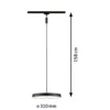 Paulmann 96792 URail LED Pendel Hildor 3000K dimmbar 230V Schwarz matt
