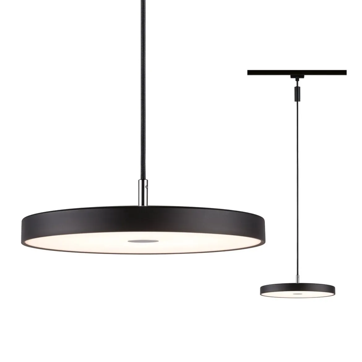 Paulmann 96792 URail LED Pendel Hildor 3000K dimmbar 230V Schwarz matt