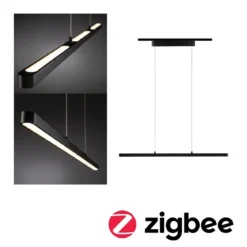 Paulmann 95579 URail LED Pendel Smart Home Zigbee Lento schwarz