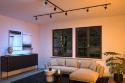 Paulmann 95664 URail LED Schienenspot Luxe Smart Home ZigBee RGBW GU10 230V Schwarz matt