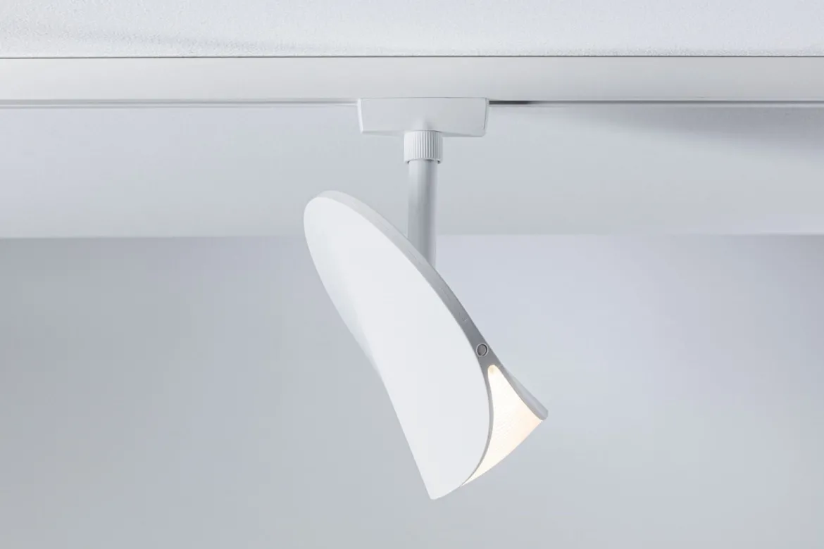 Paulmann 94960 URail LED Schienenspot Alejandro 3000K 3-Step-Dim 230V Signalweiß RAL 9003