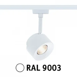 Paulmann 94893 URail LED Schienenspot Pane 3000K dimmbar 230V Signalweiß RAL 9003