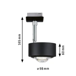 Paulmann 96812 URail LED Schienenspot Aldan schwarz matt 4000 K