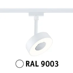 Paulmann 95703 URail LED Schienenspot Circle 3000K 3-Step-Dim 230V Signalweiß