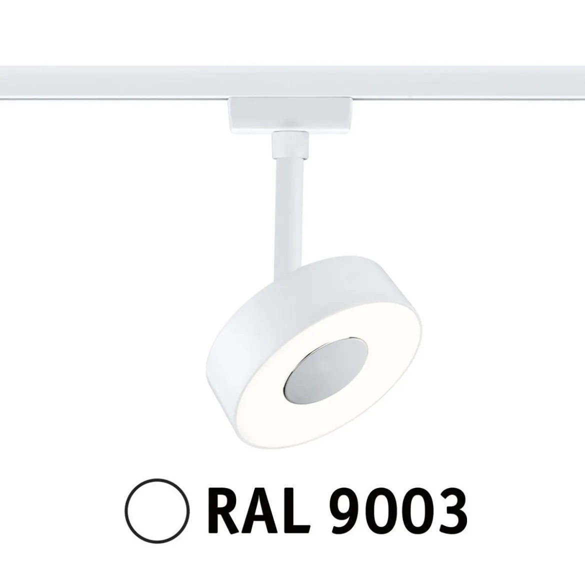 Paulmann 95703 URail LED Schienenspot Circle 3000K 3-Step-Dim 230V Signalweiß