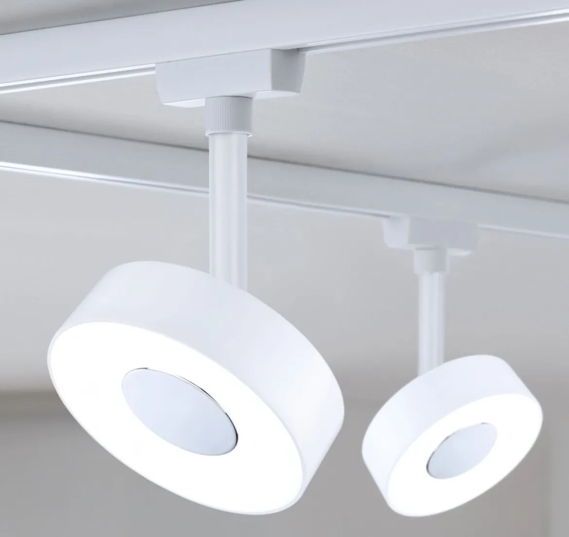 Paulmann 95703 URail LED Schienenspot Circle 3000K 3-Step-Dim 230V Signalweiß
