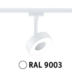 Paulmann 95704 URail LED Schienenspot Circle 4000K 3-Step-Dim 230V Signalweiß