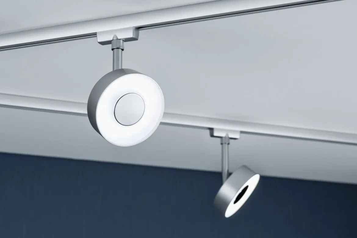 Paulmann 96799 URail LED Schienenspot Circle Chrom matt 4000K dimmbar