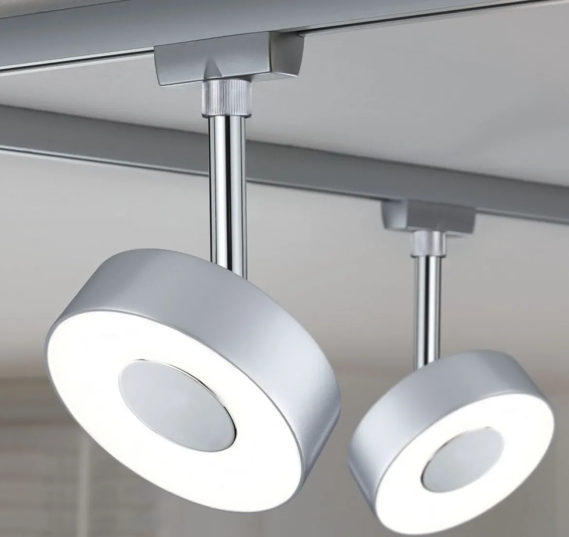Paulmann 96799 URail LED Schienenspot Circle Chrom matt 4000K dimmbar