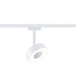 Paulmann 94891 URail LED Schienenspot Circle 3000K dimmbar 230V Signalweiß RAL 9003