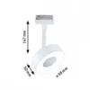 Paulmann 94892 URail LED Schienenspot Circle 4000K dimmbar 230V Signalweiß RAL 9003