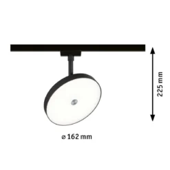 Paulmann 96786 URail LED Schienenspot Hildor 4000K dimmbar 230V Schwarz matt