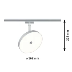 Paulmann 96787 URail LED Schienenspot Hildor 3000K dimmbar 230V Chrom matt