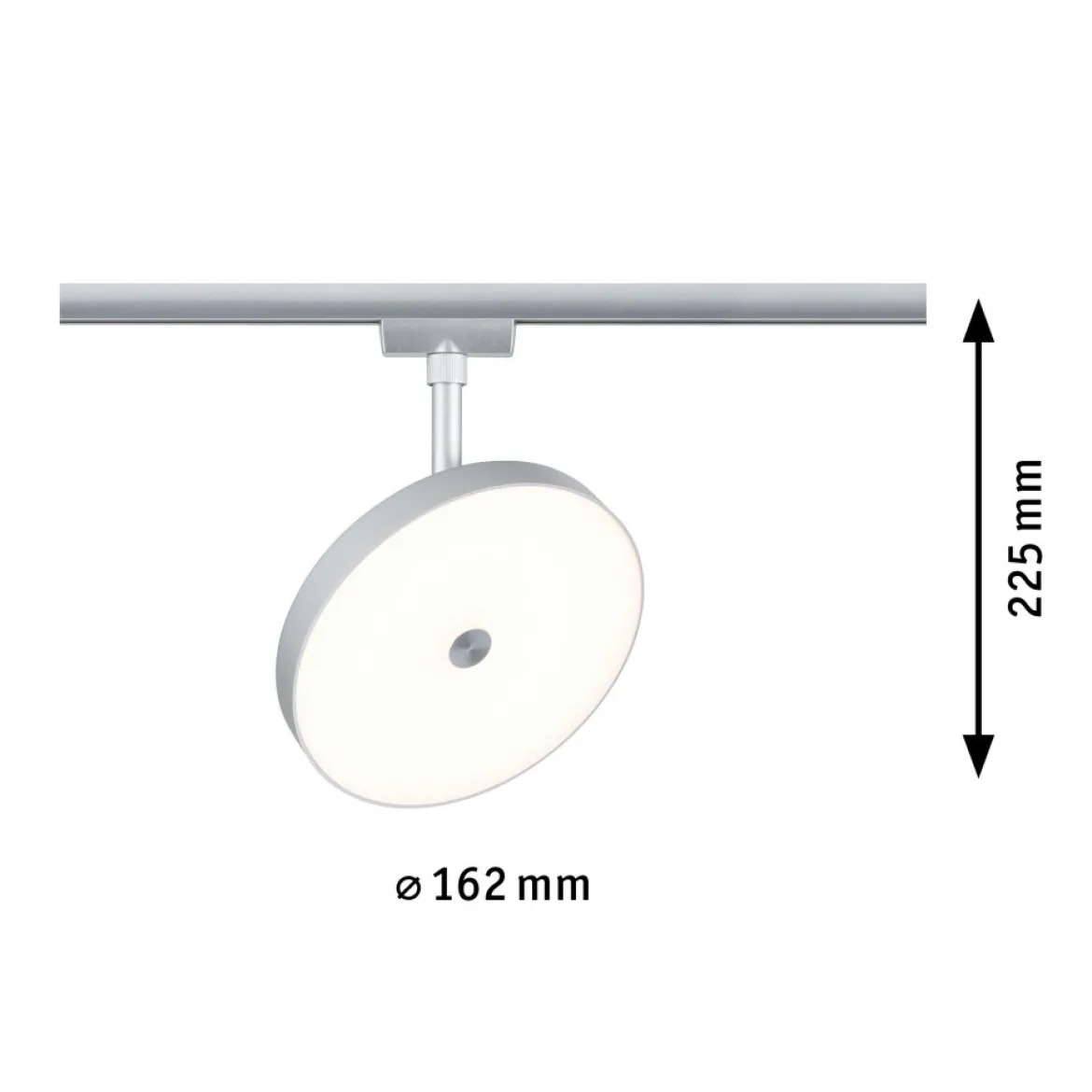 Paulmann 96787 URail LED Schienenspot Hildor 3000K dimmbar 230V Chrom matt