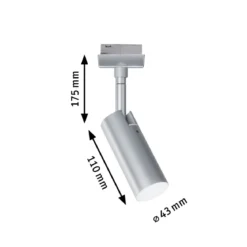 Paulmann 96800 URail LED Schienenspot Tubo chrom matt 4000K 230V