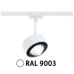 Paulmann 94898 URail LED Spot Aldan 4000K dimmbar 230V Signalweiß RAL 9003