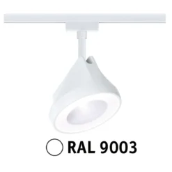 Paulmann 94900 URail LED Spot Arena 4000K dimmbar 230V Signalweiß RAL 9003