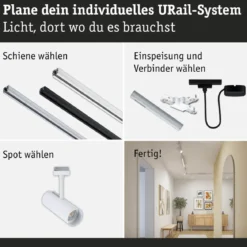 Paulmann 95698 URail LED Spot Theron Signalweiß 4000K 3-Step-Dim