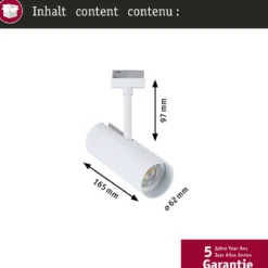 Paulmann 95695 URail LED Spot Theron Signalweiß 3000K 3-Step-Dim