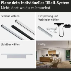 Paulmann 95711 URail Lightbar Ceris Chrom matt 3000K 3-Step-Dim
