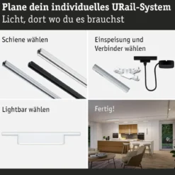 Paulmann 95707 URail Lightbar Ceris Signalweiß 3000K 3-Step-Dim