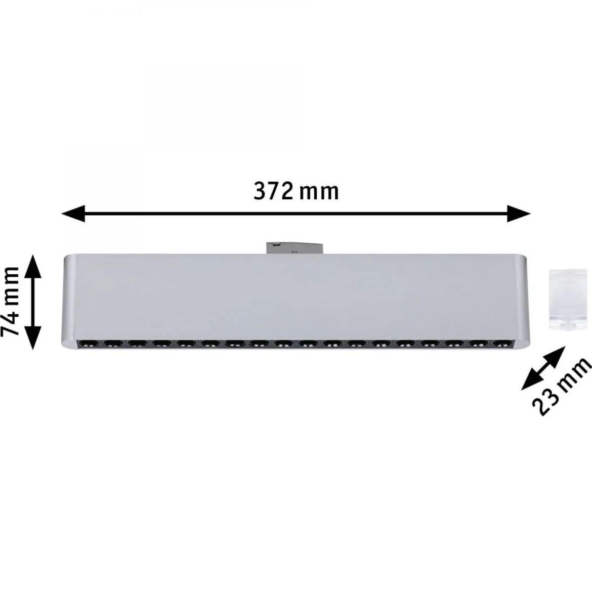 Paulmann 95718 URail Lightbar Zelos Chrom matt 4000K 3-Step-Dim