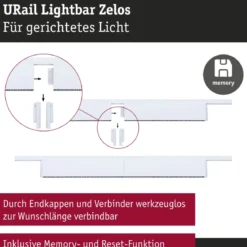 Paulmann 95714 URail Lightbar Zelos Signalweiß 4000K 3-Step-Dim